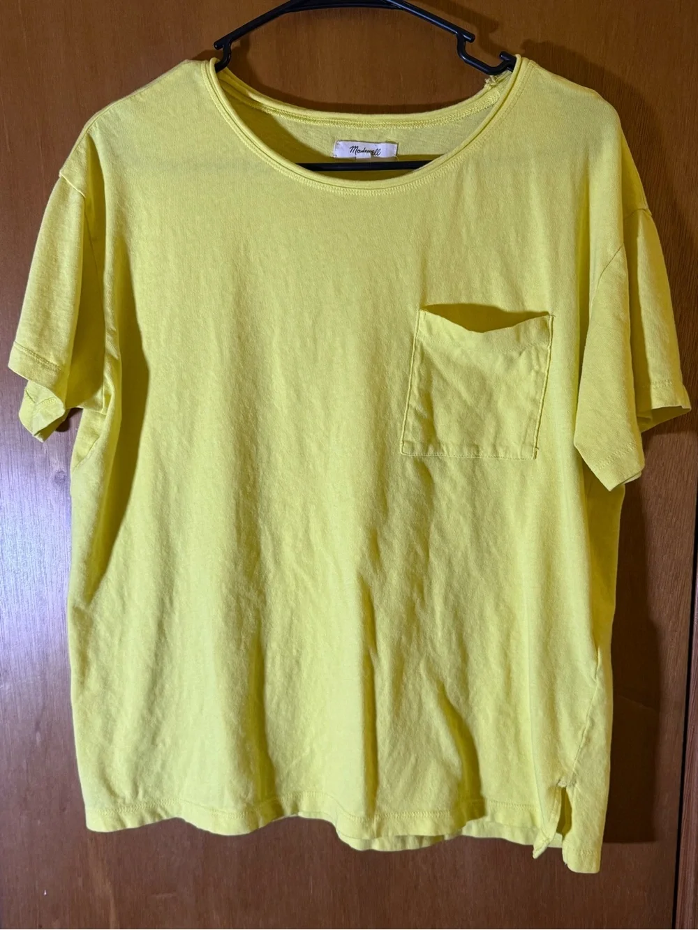 Women’s Madewell Softfade Cotton Oversized Pocket Tee Size Medium